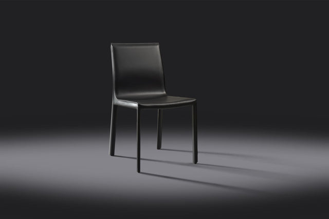 set of 2 lusaka dining chairs black