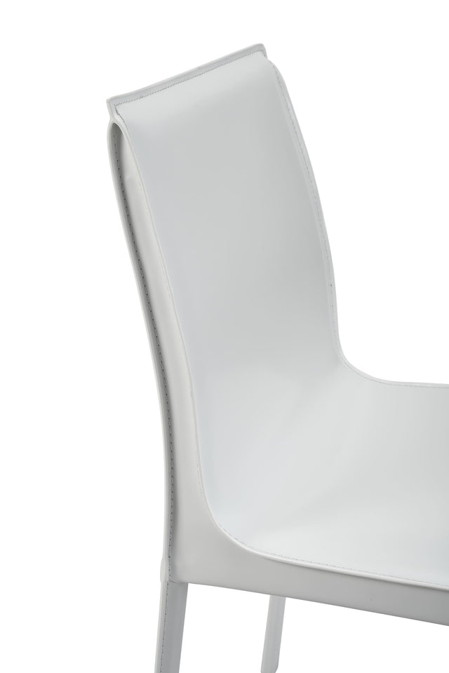 set of 2 lusaka dining chairs white