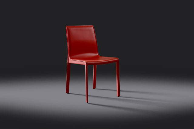 set di 2 sedie da pranzo lusaka rossa