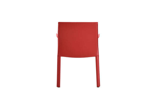 lusaka dining chair with armrests red