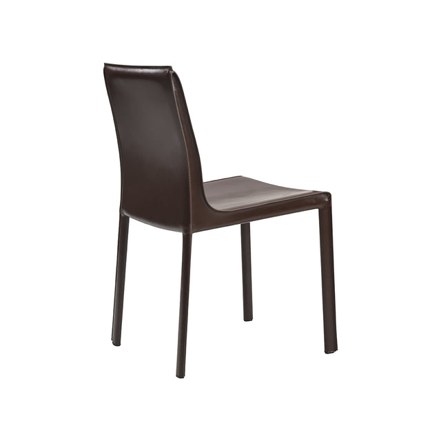 set di 2 sedie da pranzo lusaka marrone scuro