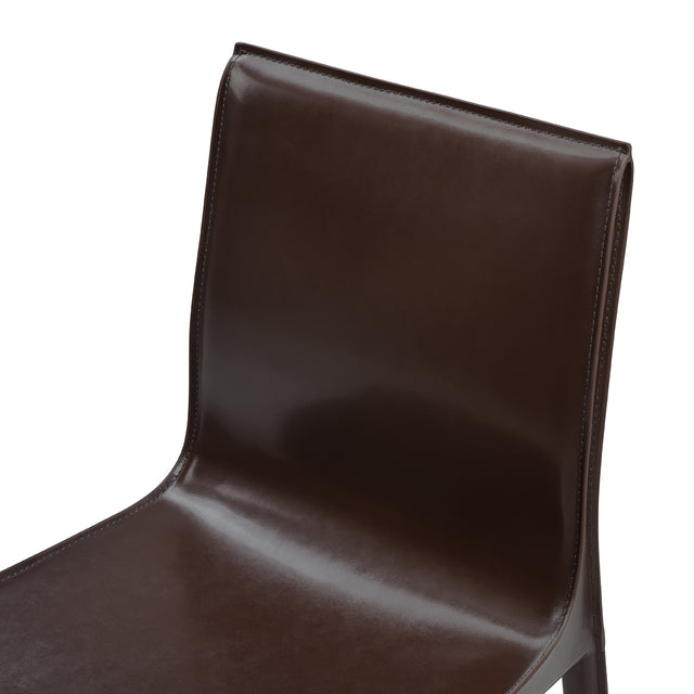 set di 2 sedie da pranzo lusaka marrone scuro