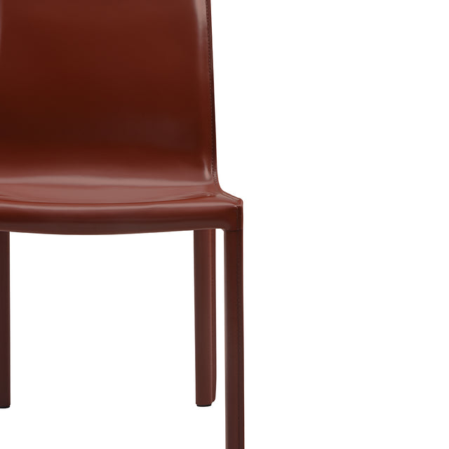 set di 2 sedie da pranzo lusaka burgundy