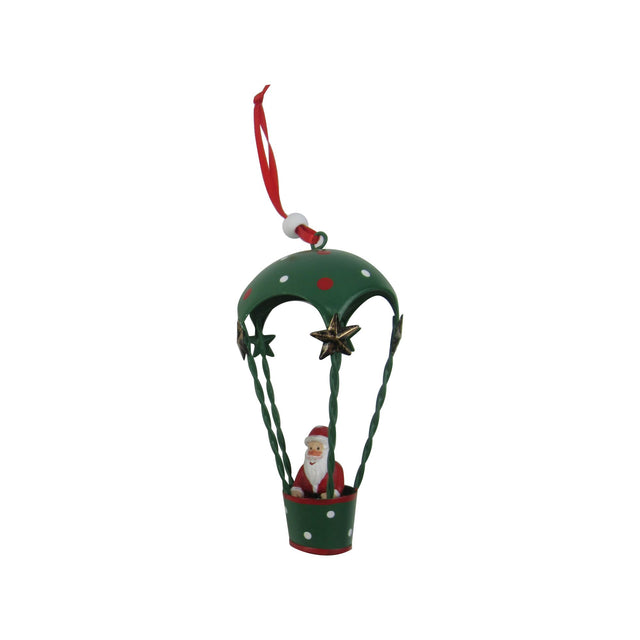 decorazione albero di natale - mongolfiera da appendere - set 6 pz