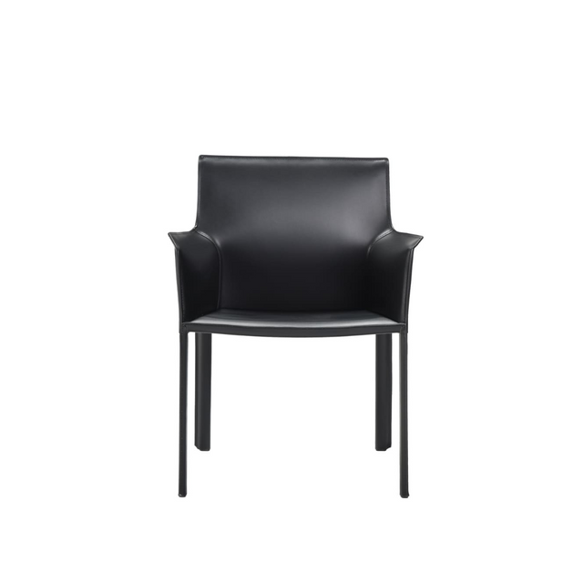 lusaka dining chair with armrests black
