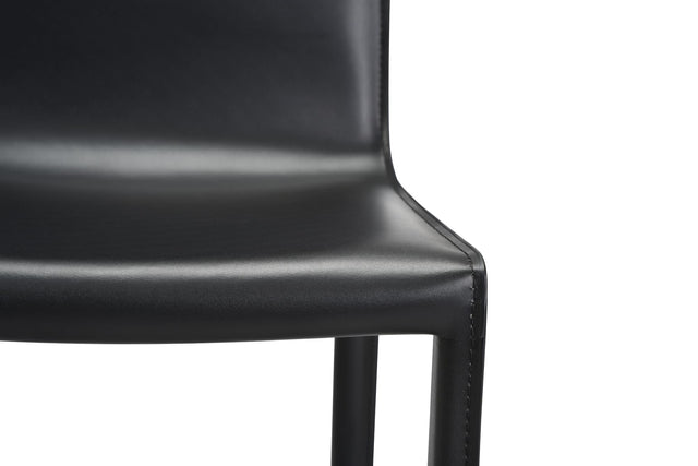 set of 2 lusaka dining chairs black