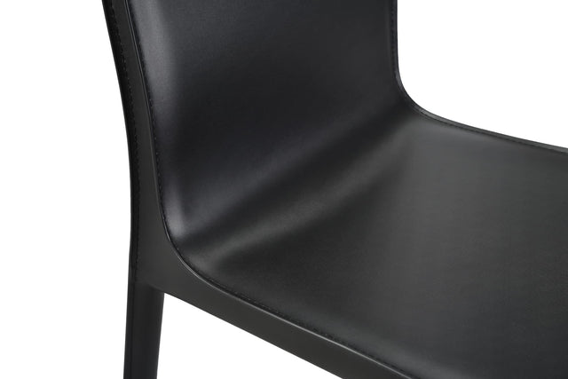 set of 2 lusaka dining chairs black