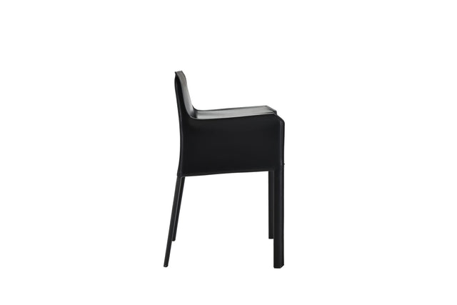 lusaka dining chair with armrests black