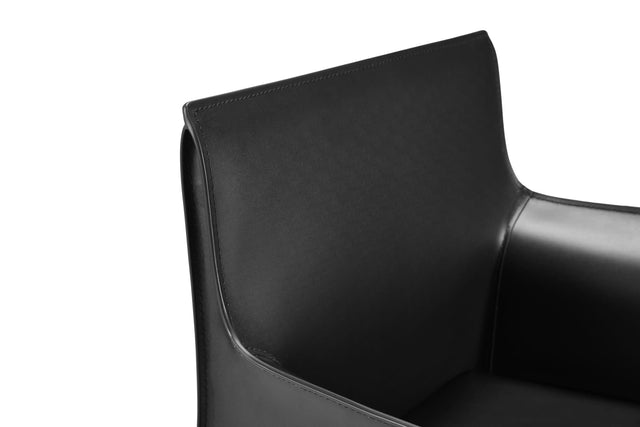 lusaka dining chair with armrests black