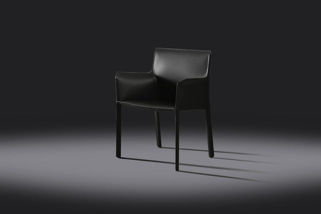 lusaka dining chair with armrests black