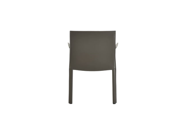 lusaka dining chair with armrests gray