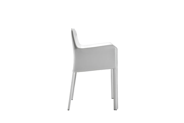 lusaka dining chair with armrests white