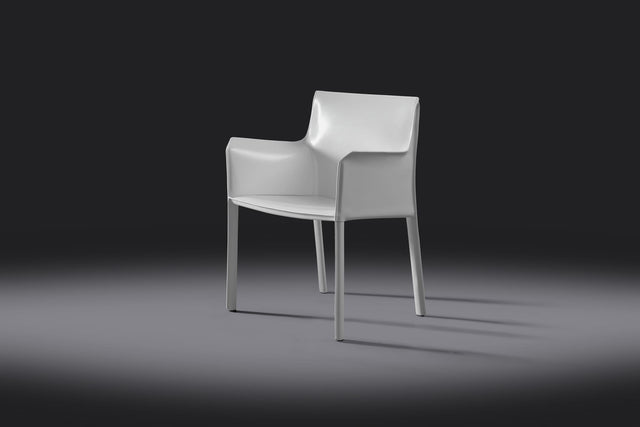 lusaka dining chair with armrests white