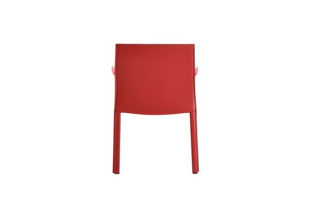 sedia da pranzo con braccioli lusaka rossa