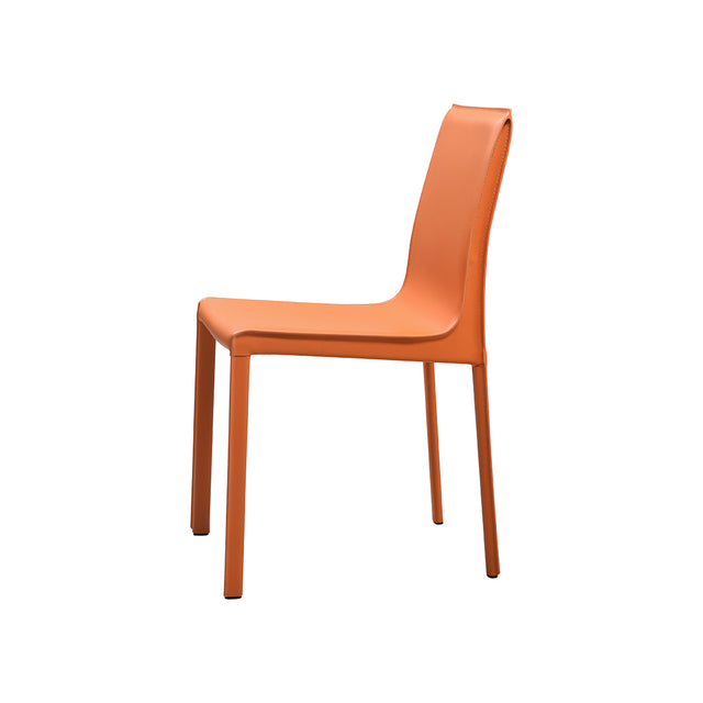 set of 2 orange Lusaka dining chairs