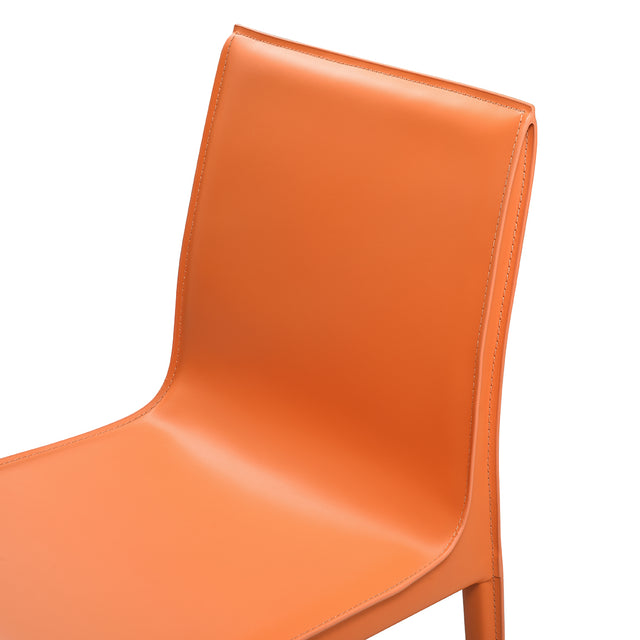 set of 2 orange Lusaka dining chairs