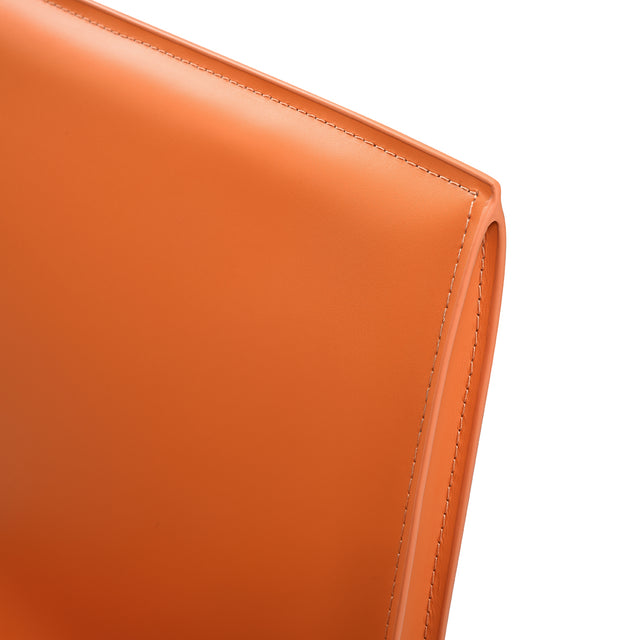 set of 2 orange Lusaka dining chairs