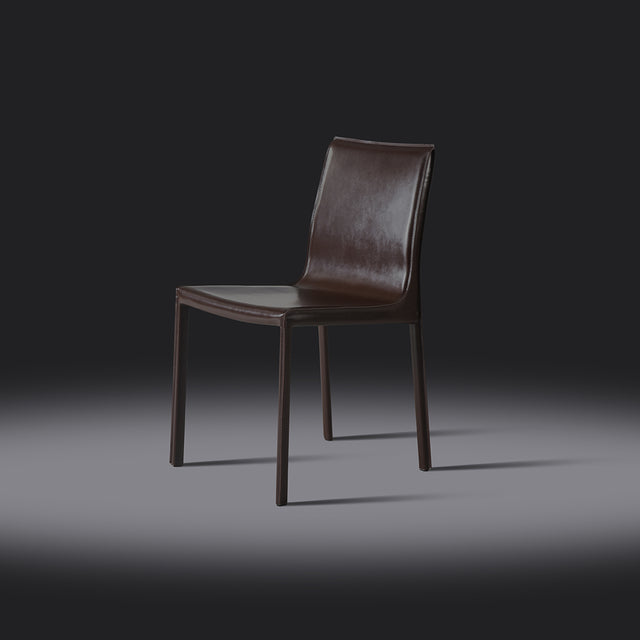 set of 2 dark brown Lusaka dining chairs