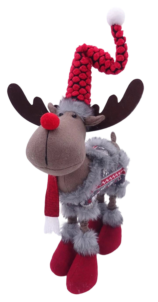 renna decorativa - rosso/marrone -1 pezzo