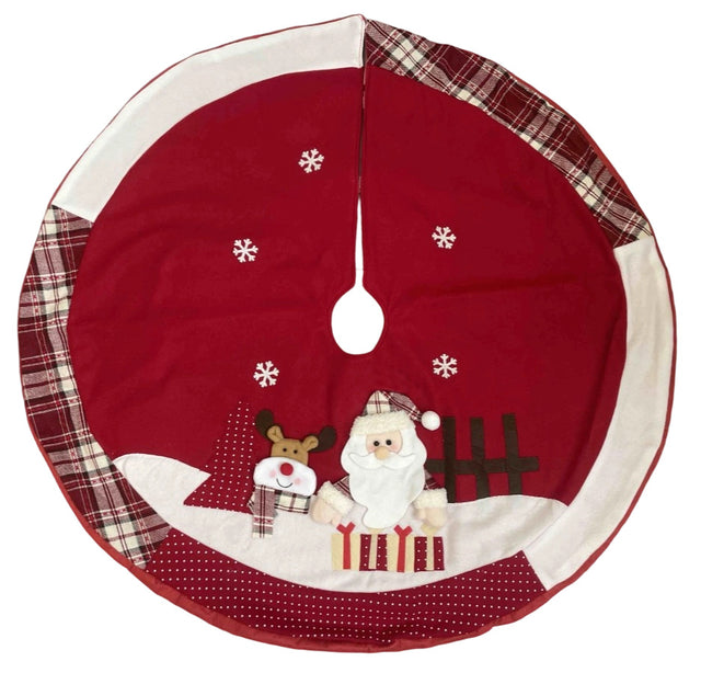 decorazione albero di natale - gonna in tessuto  - 1 pezzo