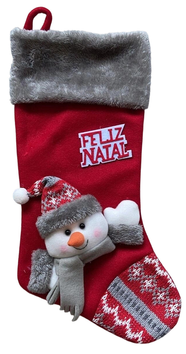 calza decorativa natalizia da appendere - 50,5 cm