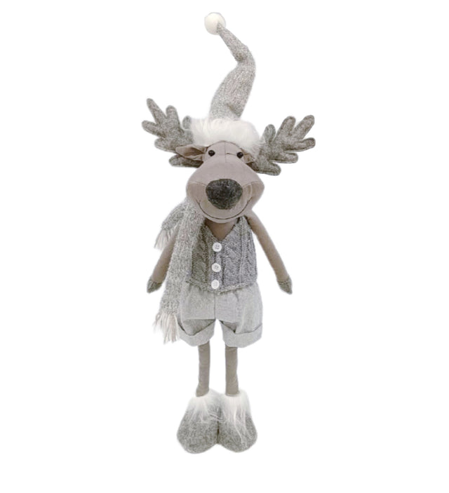 renna decorativa - Grigio/Bianco  - 1 pezzo